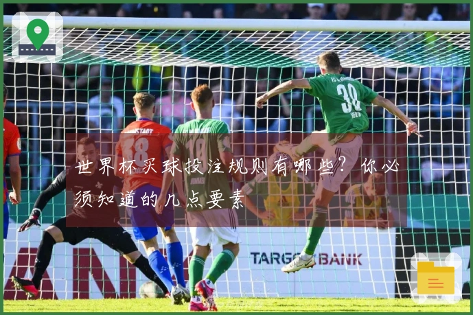 世界杯买球投注规则有哪些？你必须知道的几点要素