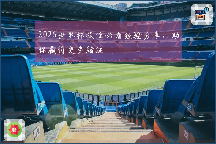 2026世界杯投注必看经验分享，助你赢得更多赌注