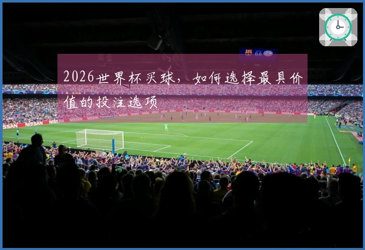 2026世界杯买球，如何选择最具价值的投注选项
